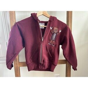 Kids HERSHEY PARK Exclusive Chocolate Bar Embroidered Maroon Hoodie Small